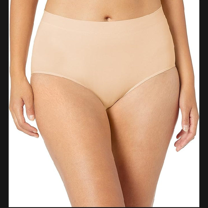 Pack of 2 Soft Cotton Jersey Underwear Panties for Girls & Women - Black & Skin Color