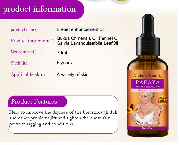 Papaya Breast Enlargement Essential Oil 30ml