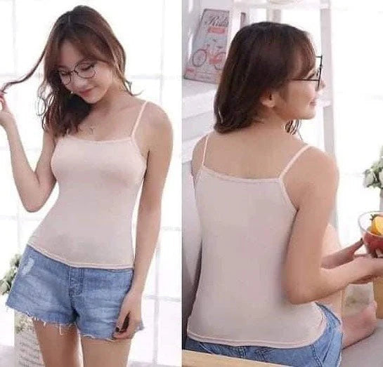 Daily Wear Cotton Camisole ( PACK OF 3) black,white,skin