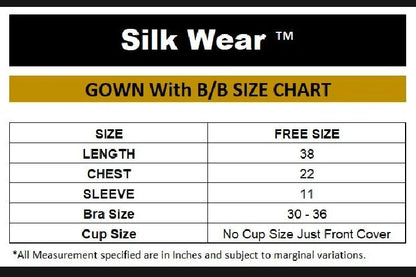 Women 3 Piece Nighty Sleepwear Silk Satin night dress Lingerie Set With Robe and Short Gown Bridal for Ladies and Girls for Night Wear Bra